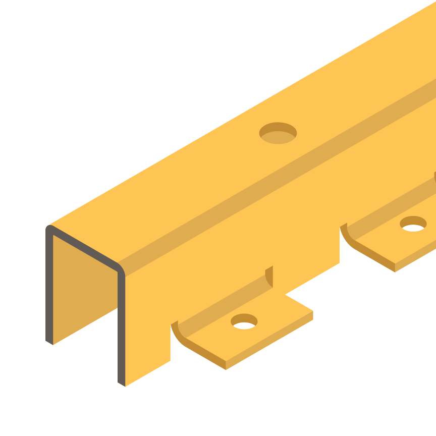 Bracket, Ceiling - 2" Batten - 2" Gap