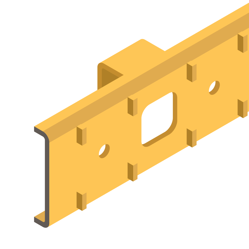 Bracket, Wall - 1" Batten - 9/16" Gap